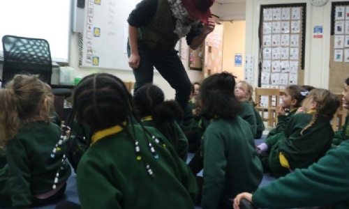 Blunderbore the Giant visits Reception